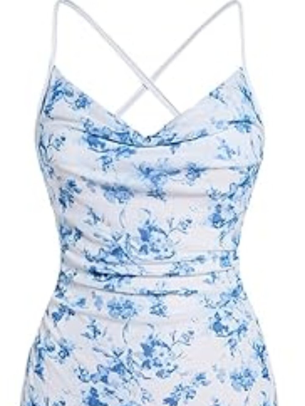 Women's Floral Mesh Cami Dress Cocktail Wedding Guest Long Dresses
